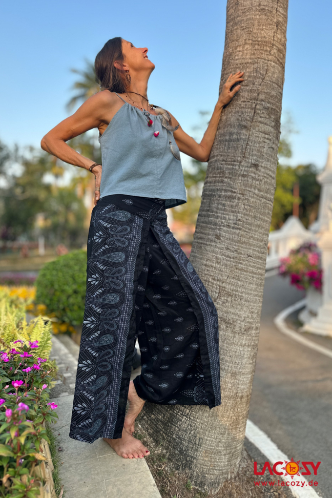 Palazzo Hosenrock MAGIC PAISLEY | Dunkelblau
