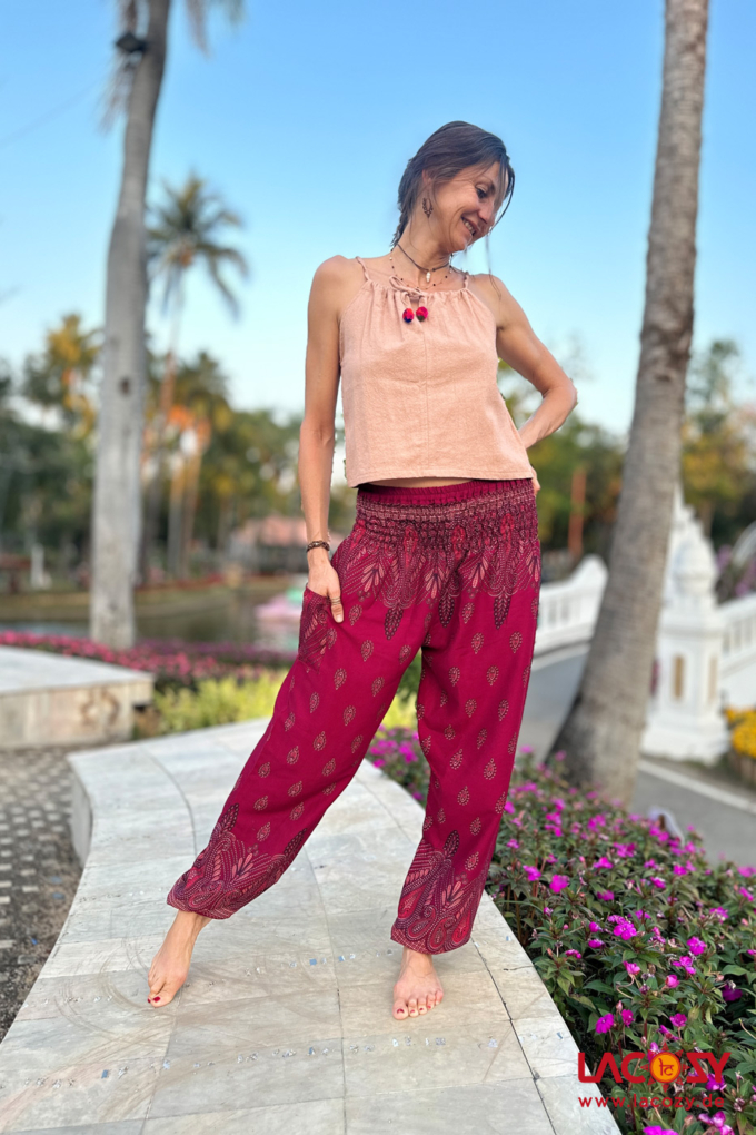 Pumphose MAGIC PAISLEY | Bordeaux – Bild 2