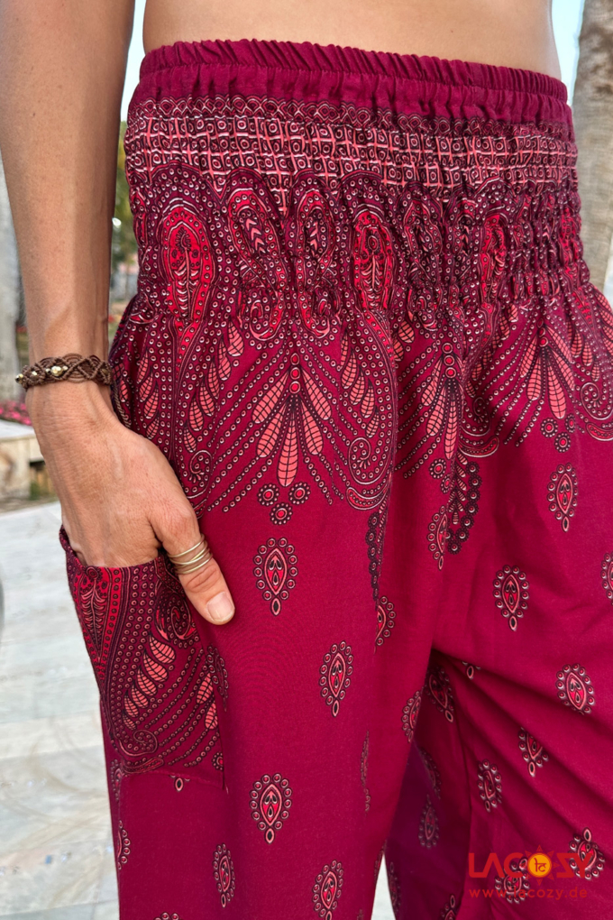 Pumphose MAGIC PAISLEY | Bordeaux – Bild 6