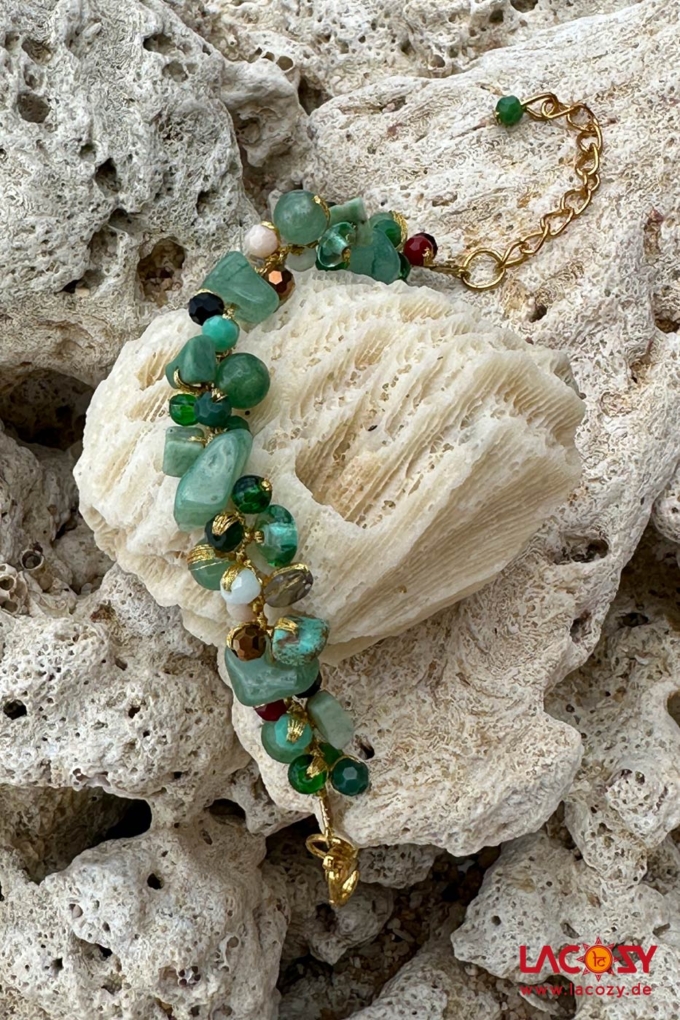 JADE Armband mit Heilsteinen