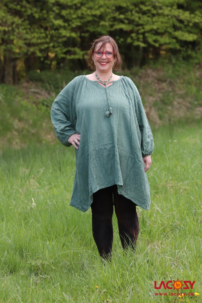Plus Size TUNIKA KLEID | Mint – Bild 2