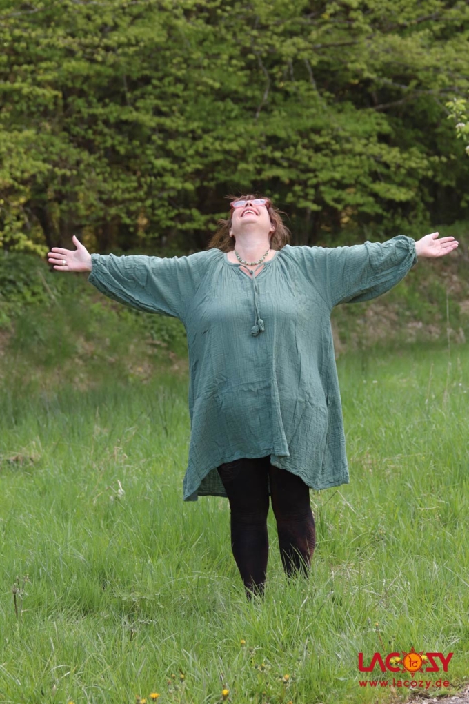 Plus Size TUNIKA KLEID | Mint – Bild 4