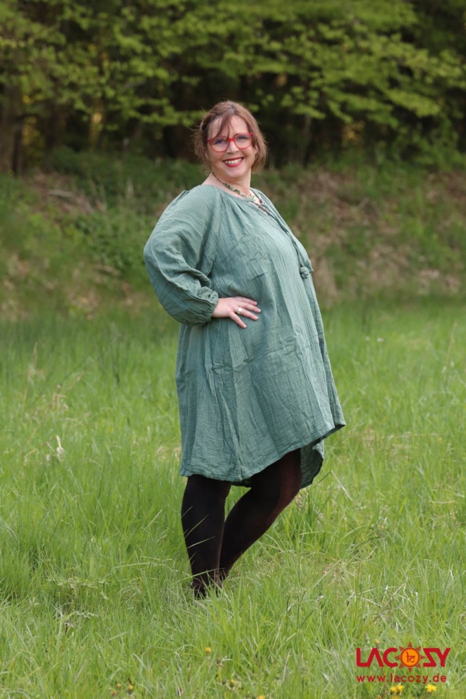 Plus Size TUNIKA KLEID | Mint – Bild 5