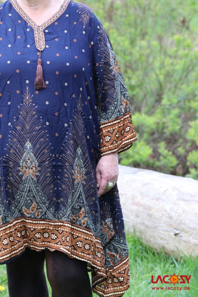 Weite Tunika ORIENTAL Dunkelblau – Bild 6