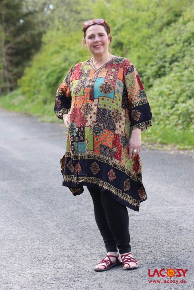 Weite Tunika ORIENTAL PATCHWORK
