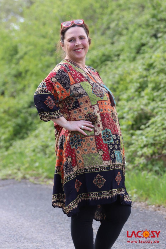 Weite Tunika ORIENTAL PATCHWORK – Bild 3