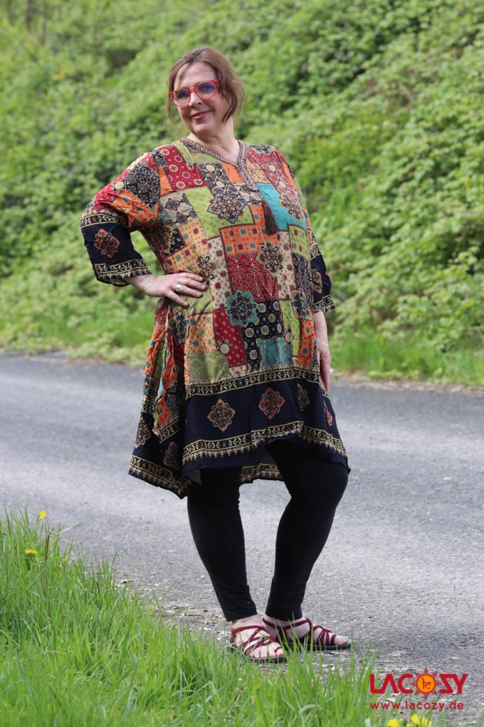 Weite Tunika ORIENTAL PATCHWORK – Bild 6