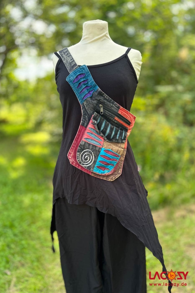 PATCHWORK Bauchtasche SPIRALE | Unisex Gürteltasche – Bild 2