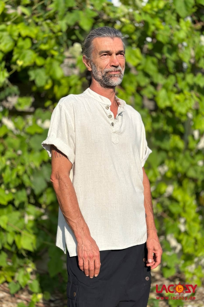 Leinen Hemd RAVI für Herren | Natur – Bild 2