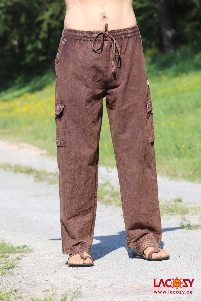 Freizeithose ETHNOR Herrenhose | Braun | Stonewash