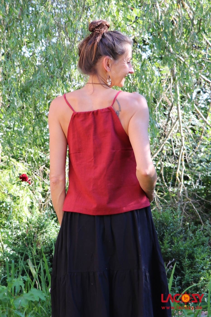 Trägertop ENYA Tanktop | Weinrot – Bild 2