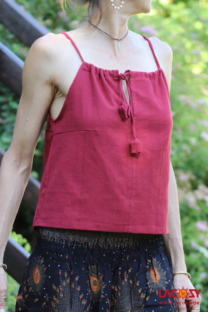 Trägertop ENYA Tanktop | Weinrot – Bild 6
