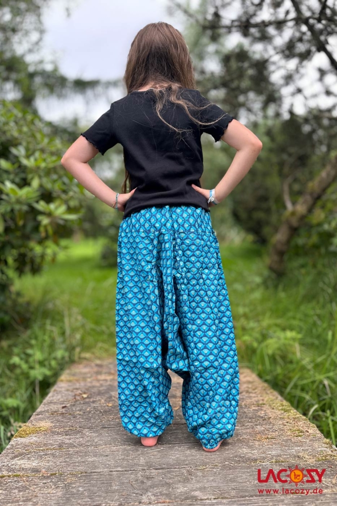 Kinder Haremshose MINU Unisex Blau | vers. Grössen – Bild 2