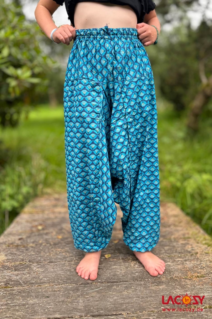 Kinder Haremshose MINU Unisex Blau | vers. Grössen – Bild 5