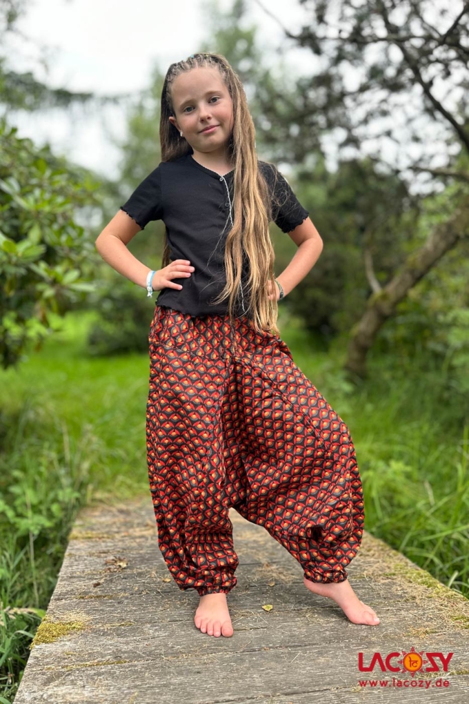 Kinder Haremshose MINU Unisex Orange | vers. Grössen