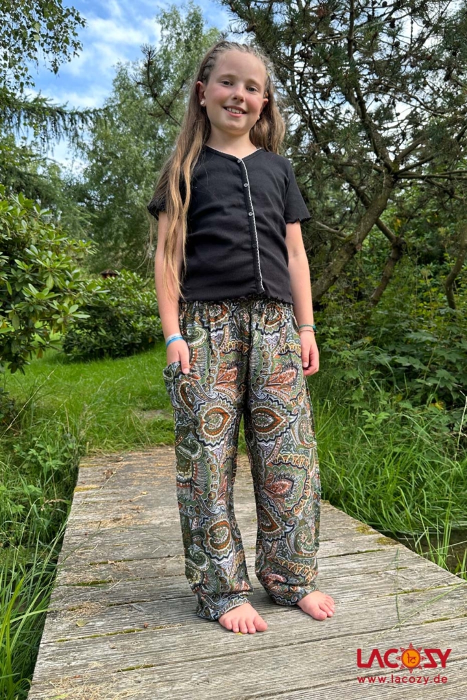 Pumphose PAISLEY TANZ | Grün | Größe 134-146