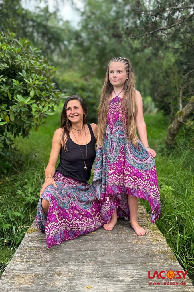 2-in-1: Zipfelkleid und Rock MANDALA | Pink