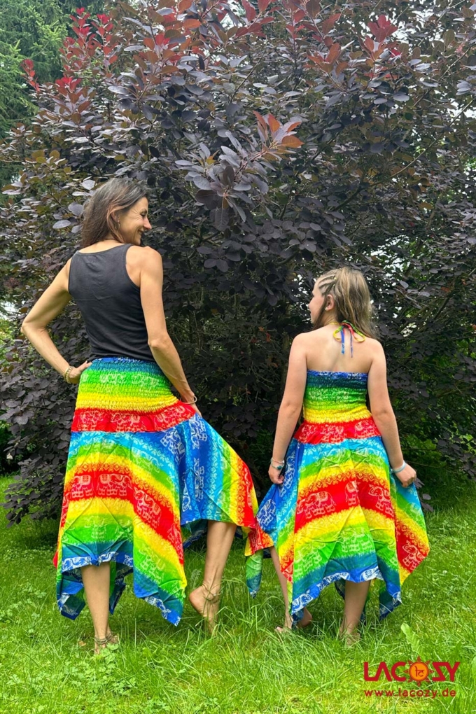 2-in-1: Zipfelkleid und Rock RAINBOW – Bild 2