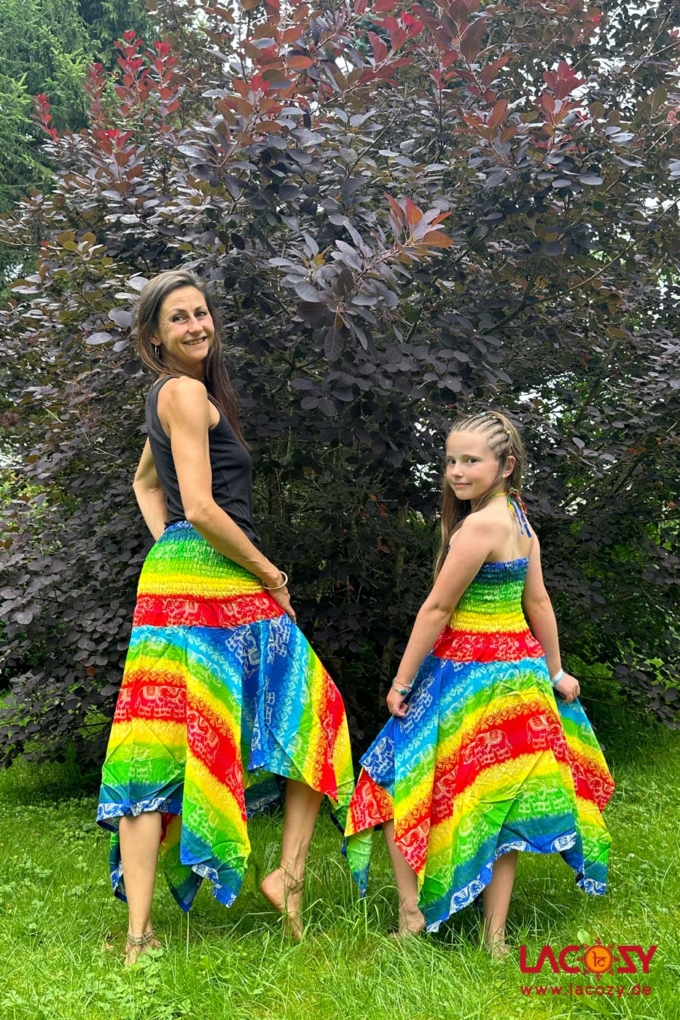 2-in-1: Zipfelkleid und Rock RAINBOW – Bild 3