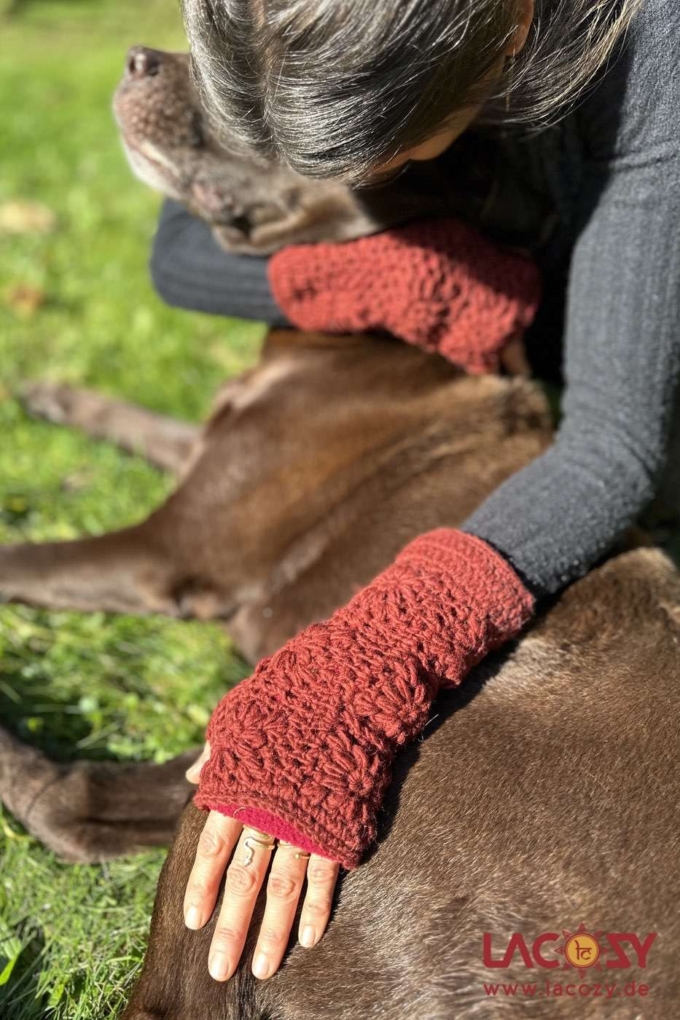 Warme Handstulpen | Pulswärmer | Unisex | HERBSTROT