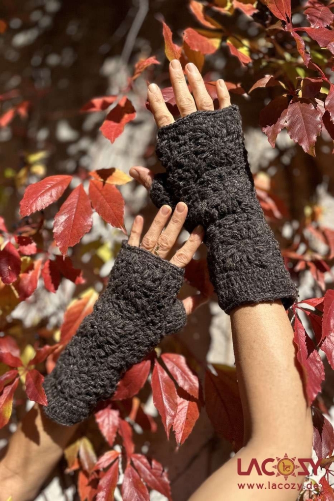 Warme Handstulpen | Pulswärmer | Unisex | TERRABRAUN