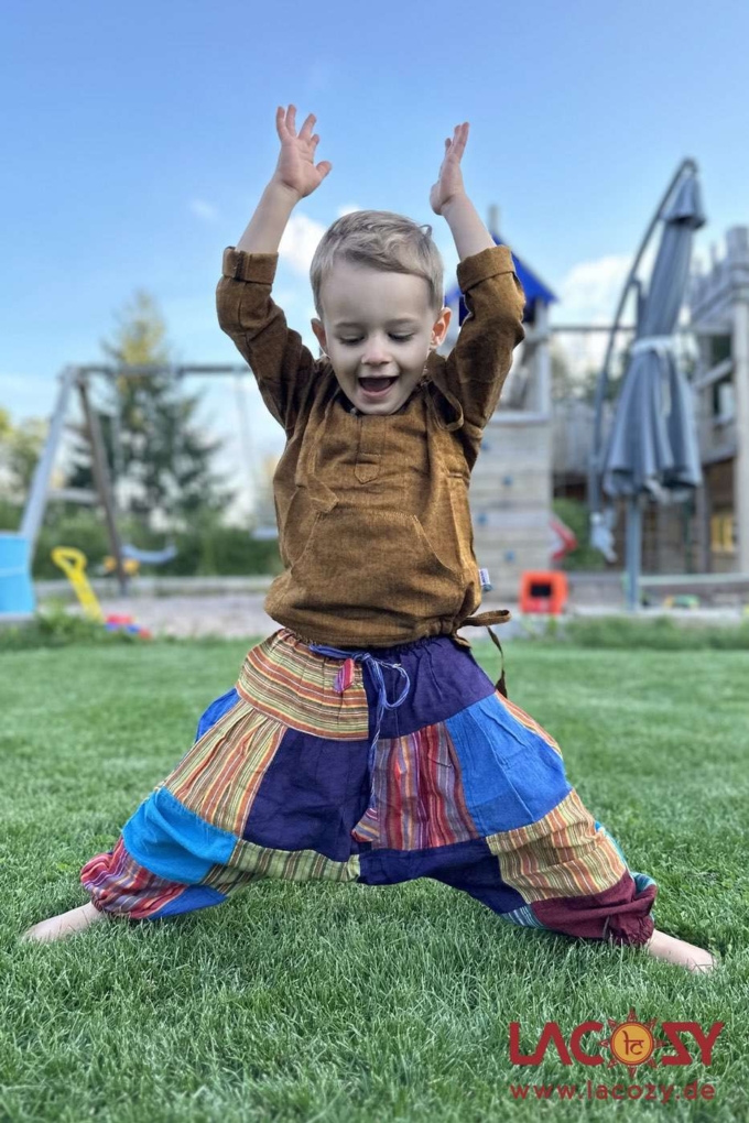 Kinder Patchwork Haremshose | Unisex