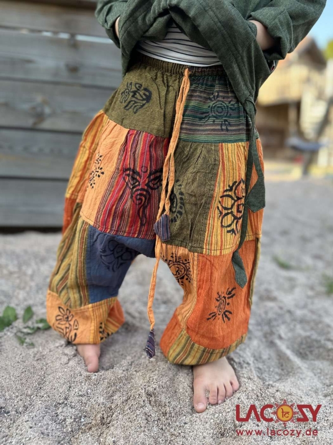 Patchwork Haremshose für Kids | Unisex | STONEWASH – Bild 2
