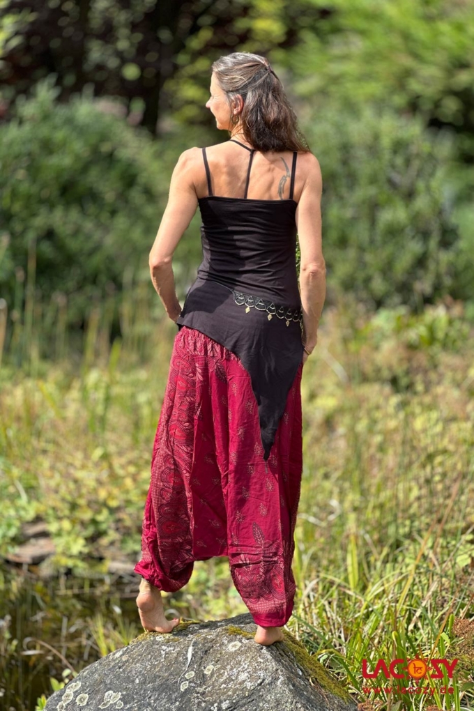 Haremshose MAGIC PAISLEY | Bordeaux – Bild 3