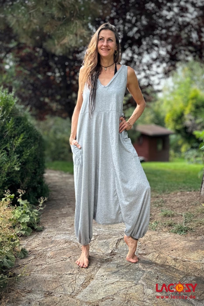 Jumpsuit AKASH Haremstyle Overall | Grau