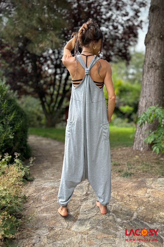 Jumpsuit AKASH Haremstyle Overall | Grau – Bild 2