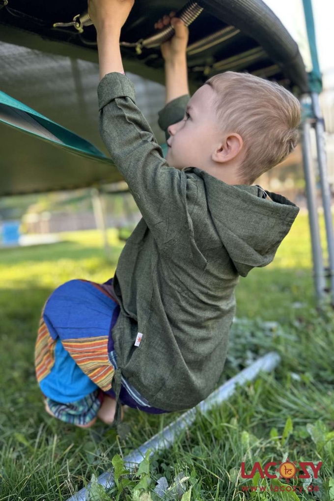 Kinder Hemd | Fisherman Kurtha für Kids | Unisex | GRÜN – Bild 6
