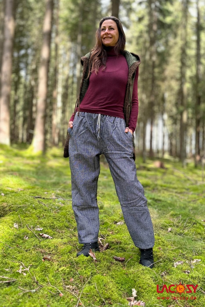 Unisex Winterhose COZY mit Innenfleece | Anthrazit – Bild 2