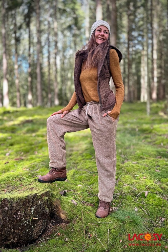 Unisex Winterhose COZY mit Innenfleece | Erdnussbraun – Bild 2