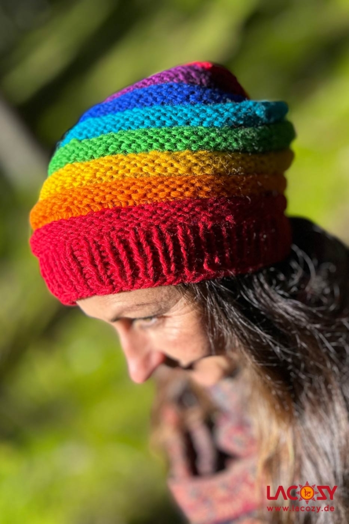 Gefütterte Wollmütze RAINBOW – Bild 2