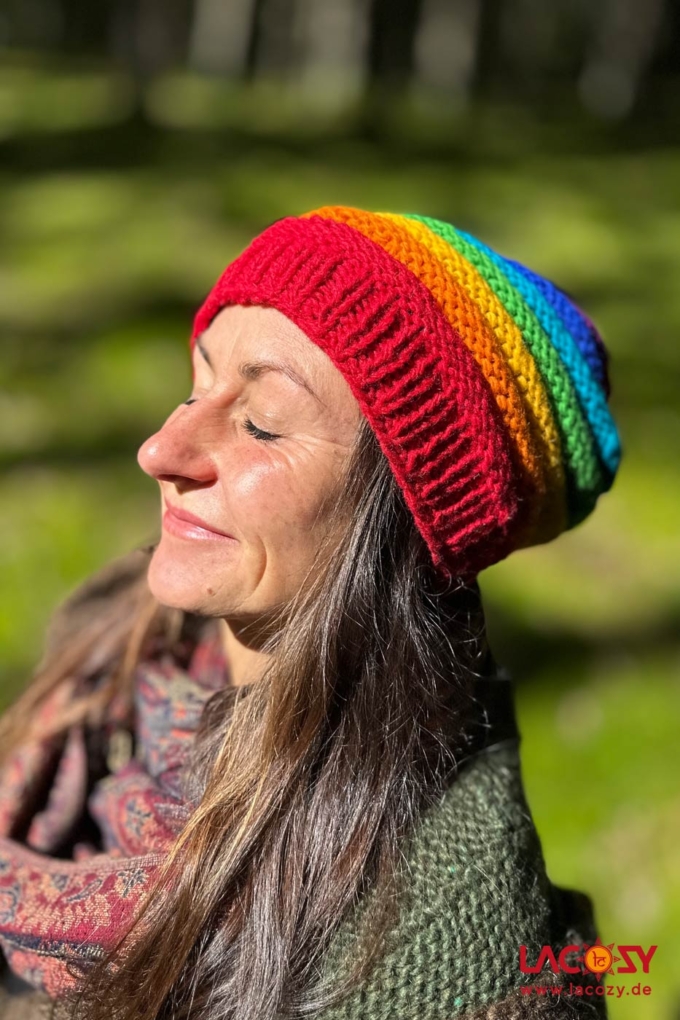 Gefütterte Wollmütze RAINBOW – Bild 4