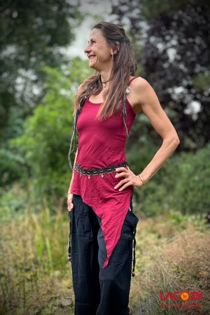 Zipfeltop LUNAR Elfenshirt | Bordeaux – Bild 6