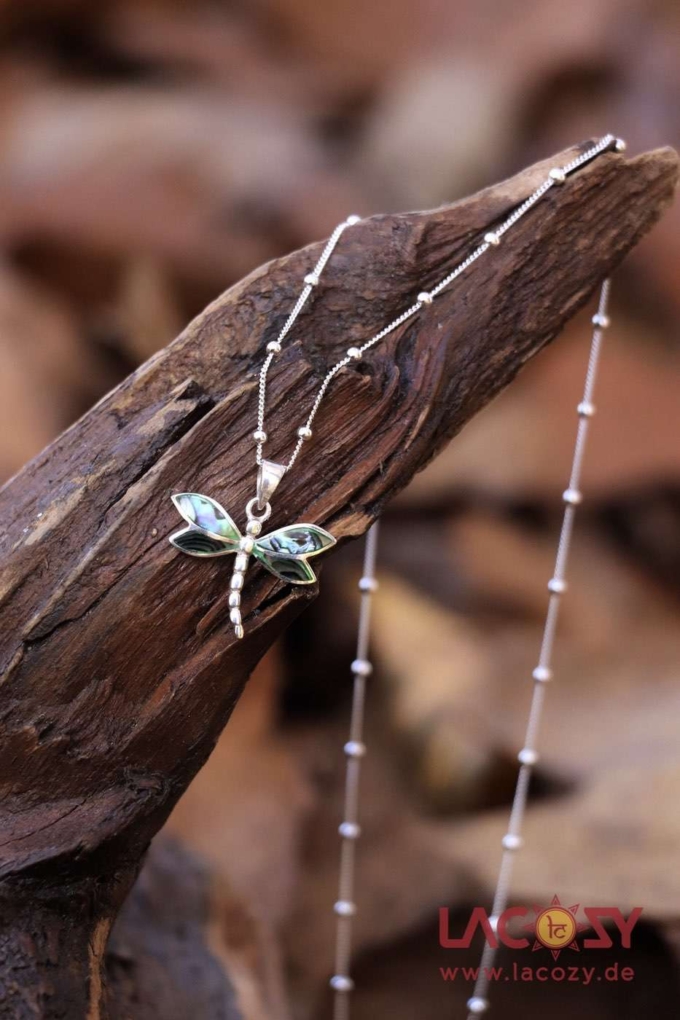Filigrane LIBELLEN Halskette | 925.-Silber | ABALONE PAUA