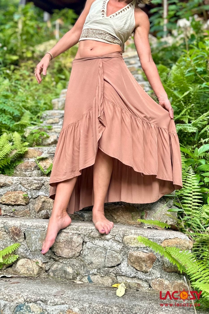 Wickelrock und Boho Kleid AKAMI | CREME – Bild 2