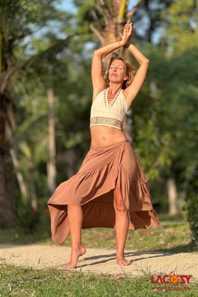 Wickelrock und Boho Kleid AKAMI | CREME – Bild 4