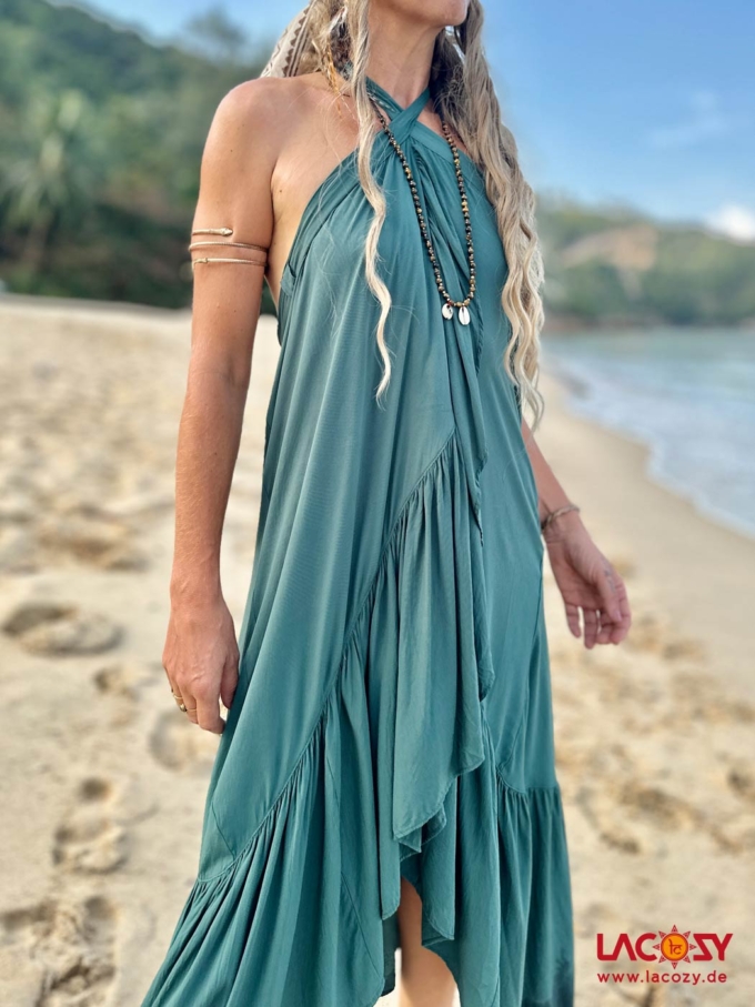 Wickelrock und Boho Kleid AKAMI | JUNGLE GREEN – Bild 6