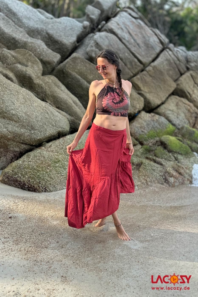 Wickelrock und Boho Kleid AKAMI | RUST – Bild 3