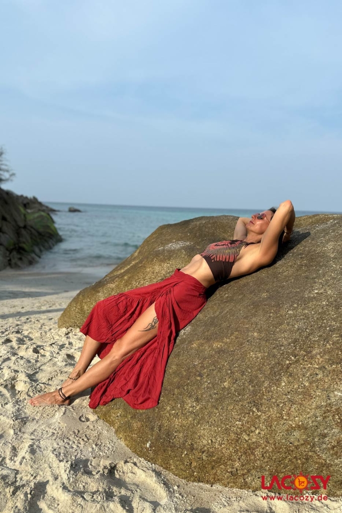 Wickelrock und Boho Kleid AKAMI | RUST – Bild 6