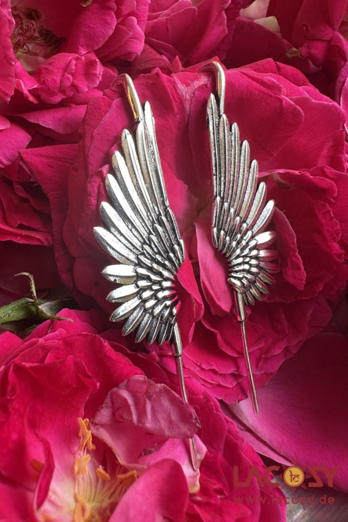 Manschetten Ohrring ANGEL WINGS | Silber – Bild 3