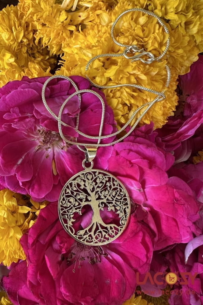 Lebensbaum Kette SILVA | Yggdrasil | Gold – Bild 2