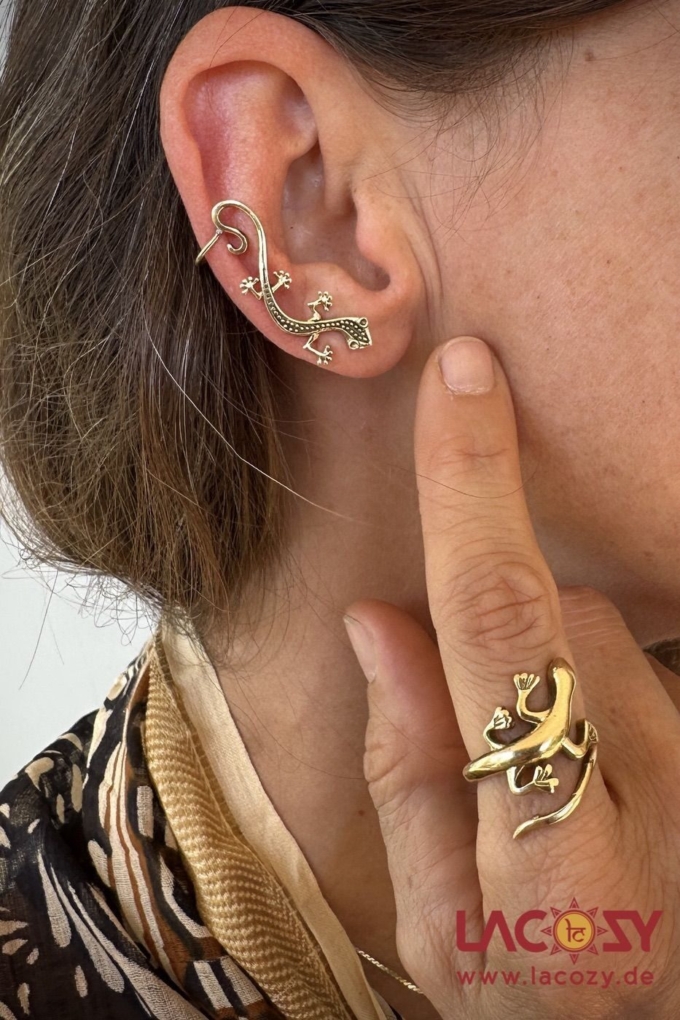 Gecko Ohrkletterer  | Gold – Bild 4