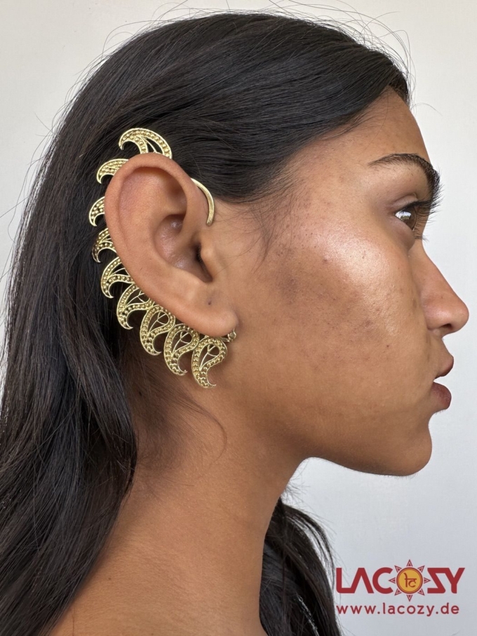 Elfen Ohrring PAISLEY Ohrmanschette | Gold – Bild 3