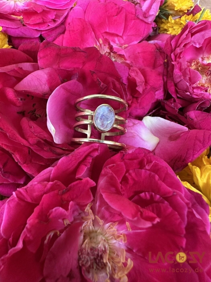 Mondstein Ring LUNA | Gold