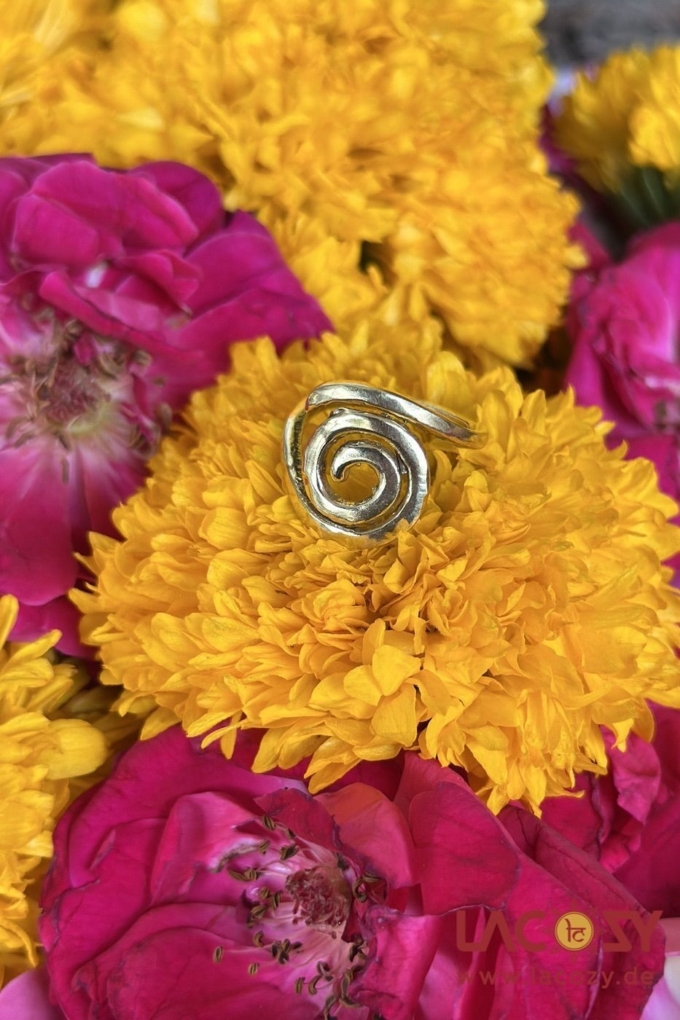 Robuster Ring SPIRALE  | Gold – Bild 2
