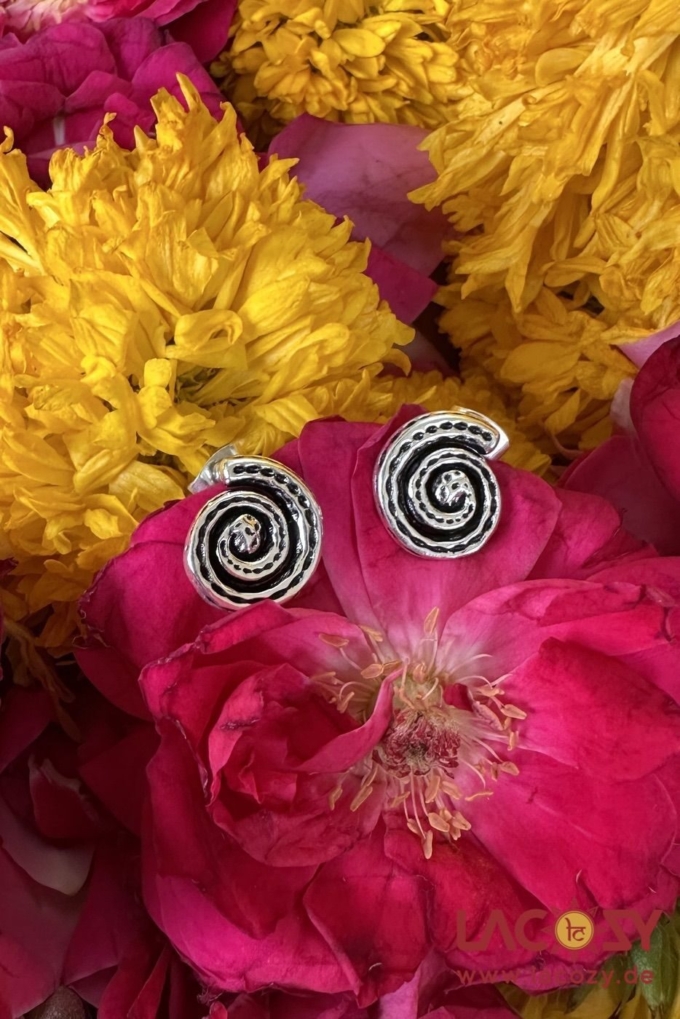 Spiralen Stecker | Silber – Bild 3