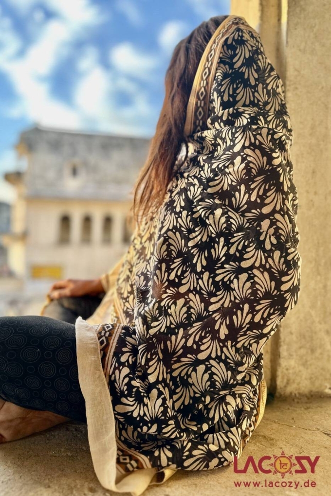 Blockprint Sarong | Baumwolltuch JASMIN